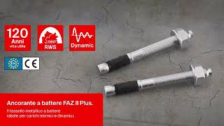 fischer FAZ II Plus Il tassello metallico a battere ideale per carichi sismici e dinamici fischer [upl. by Nosnehpets]