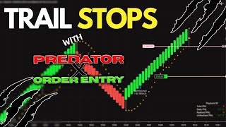 Trail Stops  NinjaTrader  Predator X Order Entry [upl. by Namialus]