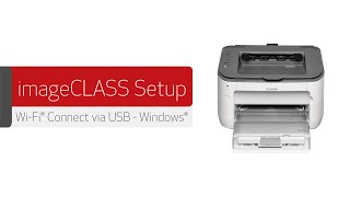 imageCLASS Wireless Setup via USB for Windows  LBP6030w LBP6230dw LBP7110Cw [upl. by Cinnamon]