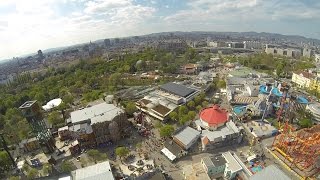 Funtime GyroDropTower Freefall Wiener Freifallturm Koidl Prater Wien Vienna 2017 POV Onride 1 [upl. by Abeh523]