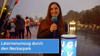 Großer Laternenumzug durch den Neckarpark  STUGGITV [upl. by Otila]