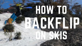 How to Backflip on Skis  Fast and Easy [upl. by Itsyrc]