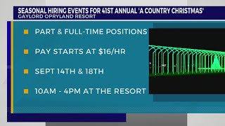 Seasonal hiring events scheduled for 41st Annual A Country Christmas at Opryland Resort [upl. by Aliekahs814]