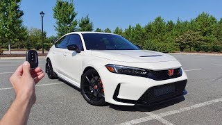 2024 Honda Civic TypeR Start Up Exhaust Walkaround Test Drive and Review [upl. by Bearnard957]