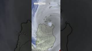 Typhoon Marce Landfall in Sta Ana Cagayan Signal No 4 Satellite Image shorts asmr [upl. by Dercy812]