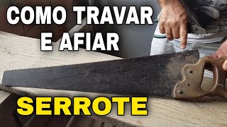 TRAVAR E AFIAR SEU SERROTE É FÁCIL VOCÊ TAMBÉM CONSEGUE [upl. by Fulmer617]