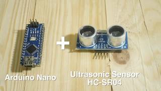 ARDUINO NANO  Ultrasonic sensor HCSR04 [upl. by Nylodnewg]