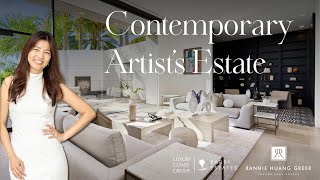 A Sneak Peek Inside a Contemporary Artists Estate in Rancho Santa Fe California [upl. by Eekaz]