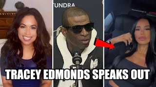 Tracey Edmonds SHOCKING STATEMENT On Deion Sanders Prime Linked to Model Qiana Aviles Early 20s [upl. by Ahsennek88]