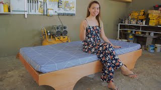 DIY Plywood Bed Frame [upl. by Chouest]