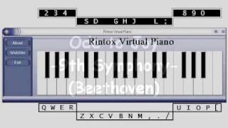 Beethoven  Ode to Joy 9th Symphony  Virtual Piano [upl. by Johansen]