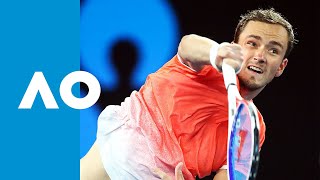 Novak Djokovic vs Daniil Medvedev second set tiebreak  Australian Open 2019 R4 [upl. by Yeslrahc]