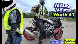 Motorcycle AIRBAG VEST Is it Worth it  Helite Turtle 2 Airbag Vest Review [upl. by Manup]