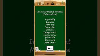 Commonly Misspelled Words 109 spellingmistakes spellingerrors spelling exam education [upl. by Garrard]