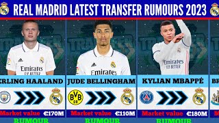 🚨REAL MADRID LATEST TRANSFER RUMOURS 2023 ft HaalandJude Bellingham Mbappé [upl. by Ahsenat]