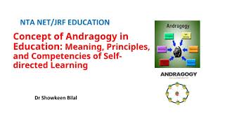 Concept of Andragogy in Education Meaning Principles and Competencies of Selfdirected Learning [upl. by Eveineg417]