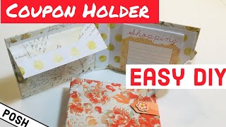 COUPON and RECEIPT HOLDER Easy DIY Coupon Holder [upl. by Jehiah276]