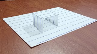 Easy 3D Drawings For Beginner  3D Art Drawing Easy  Simple 3D Drawing [upl. by Bartie]