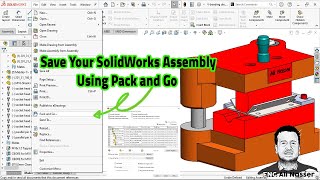 Save Your SolidWorks Assembly Using Pack and Go [upl. by Joete]