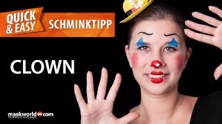 Schminktipps schnell amp einfach Clown von maskworldcom [upl. by Hermia]