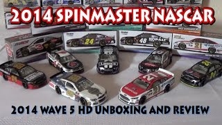 2014 SpinMaster NASCAR Authentics Wave 5 HD Review and Unboxing [upl. by Dewitt]