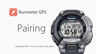 CASIO STB1000  How to pair with Runmeter GPS v102 [upl. by Georges]