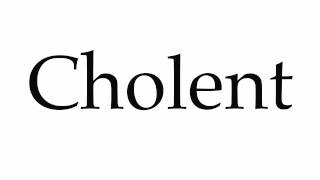 How to Pronounce Cholent [upl. by Parthenia570]