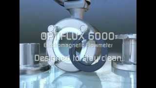 OPTIFLUX 6000 – Electromagnetic Flowmeter for sanitary and hygienic processes  KROHNE [upl. by Nolubez]