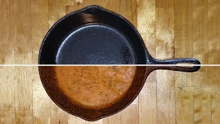 Cast Iron Restoration Seasoning Cleaning amp Cooking Cast Iron skillets griddles and pots [upl. by Clemente]