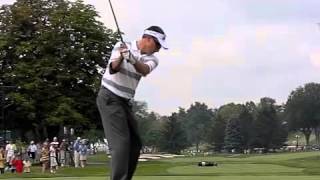 Robert Allenbys Golf Swing  Down the Line [upl. by Iramaj]