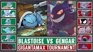 Semifinal GMAX BLASTOISE vs GMAX GENGAR  Gigantamax Pokémon SwordampShield Tournament Battle 6 [upl. by Noral]