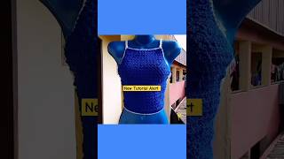 How to crochet a halter top in just a few easy steps Full video on YouTube crochettutorial diy [upl. by Valdemar]