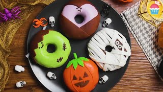 Halloween Donut Recipe Italian  Ricetta Ciambella di Halloween  come fare la ciambella [upl. by Dearr]