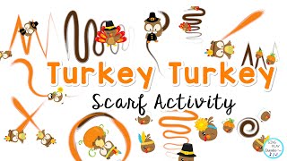 Turkey Scarf Movement Activity🎵 Kids Thanksgiving Scarf Movement Activity 🎵 Sing Play Create [upl. by Eyaj535]