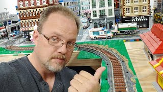 Live from the Lego Barn Ballasting Train Track [upl. by Youngran]