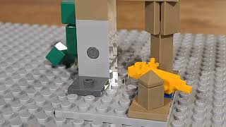 Lego Minecraft venture to the dripstone caverns [upl. by Elocim]