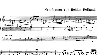 Nun Komm der Heiden Heiland Bwv599 Orgelbuchlein  JSBach Aldo Locatelli [upl. by Dareg153]