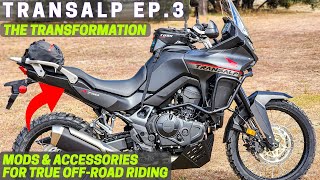 Modifying the Honda Transalp 750 for Proper Adventure Riding EP 3 [upl. by Sisak584]