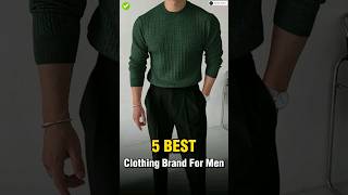 5 Best Indian Brands for Mens Clothing ✅  shorts viral [upl. by Ellehsyt]