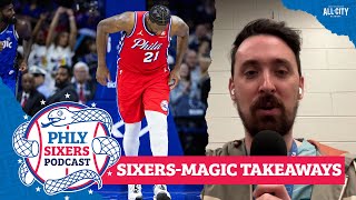 Kyle Neubeck on Joel Embiid injury scare Meltons minutes amp potential playoff lineups  PHLY Sixers [upl. by Emlen894]