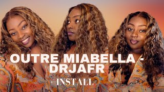 NEW🔥 Outre Miabella DRJAFR HD Melted Hairline Review  Wig Install [upl. by Adnyc]