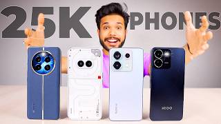 India’s Best Smartphones under 25000 🔥 Amazon amp Flipkart 2024 [upl. by Grunberg550]