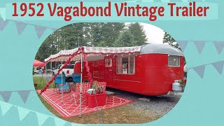 1952 Vagabond Vintage Camper Trailer Tour [upl. by O'Toole]