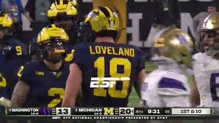 MCCARTHY FINDS COLSTON LOVELAND FOR 41 YARDS [upl. by Arleyne569]