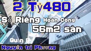 2Tỷ 480 Rất cần Tiền nên bán gấp 🌼 60m2 sàn nhà phố 🌼 sổ Hồng riêng 🌼 hoàn công đủ 🌼 dân cư hiện hữu [upl. by Ybab909]