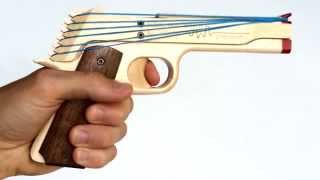 1911 Rubber Band Gun by Elastic Precision [upl. by Magas]