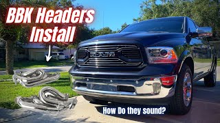 The DAILY gets headers  Ram 1500 57 HEMI Shorty header install [upl. by Havot]