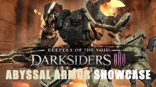 Darksiders 3 Keepers of the Void  Abyssal Armor Showcase amp Stats [upl. by Segalman]