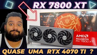 RX 7800 XT Review Outubro 2023  Top ou Flop  7800xt benchmark em Quad HD e 4k [upl. by Yeoj]