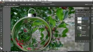 Creating a Christmas bauble in Photoshop [upl. by Maidel]